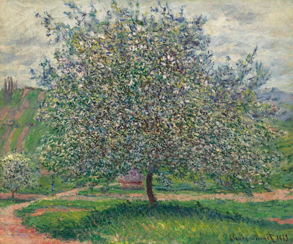 Le Pommier, Claude Monet, for å illustrere en artikkel om min hundreårig bestemors estetiske blikk.